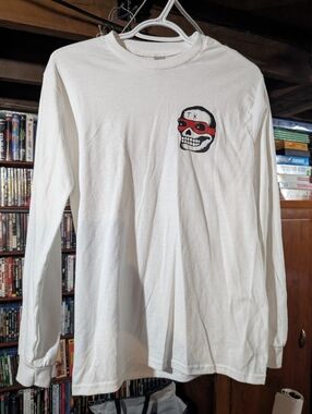Texas King Skull Band Long Sleeve Shirt Size Small Printed On Gildan